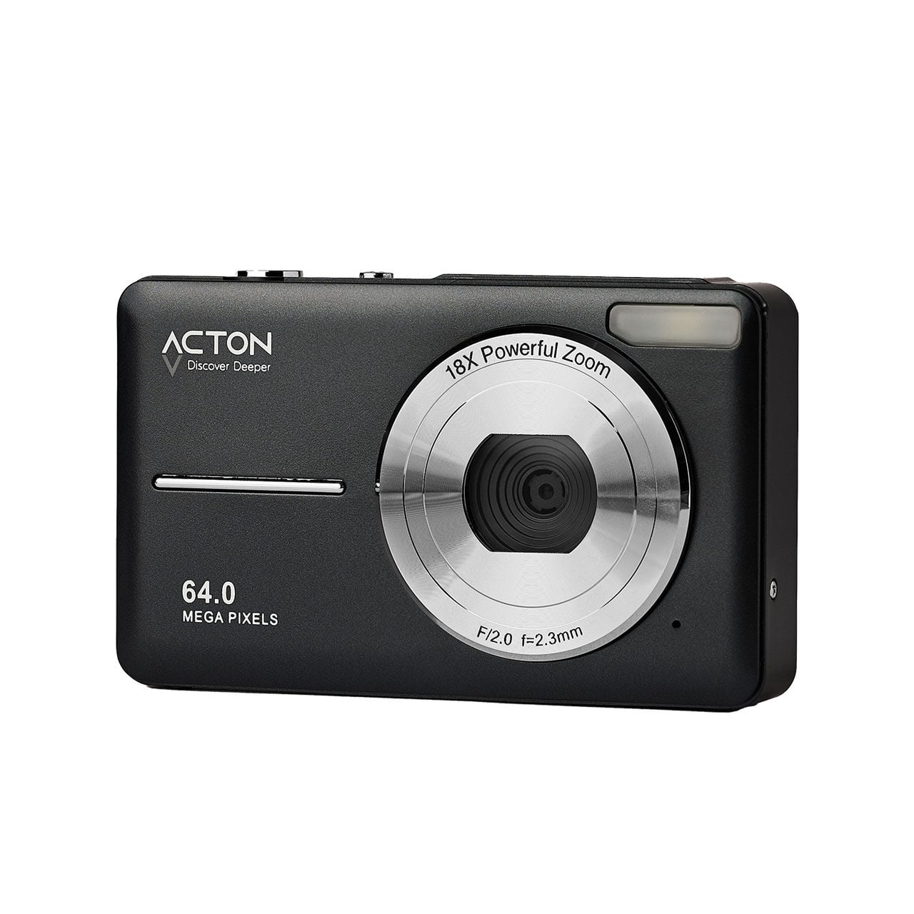 Acton Pixon Dijital Kompakt Fotoğraf Makinesi Retro Kamera - Siyah