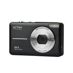 Acton Pixon Dijital Kompakt Fotoğraf Makinesi Retro Kamera - Siyah