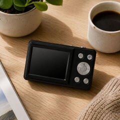 Acton Pixon Dijital Kompakt Fotoğraf Makinesi Retro Kamera - Siyah
