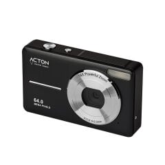 Acton Pixon Dijital Kompakt Fotoğraf Makinesi Retro Kamera - Siyah