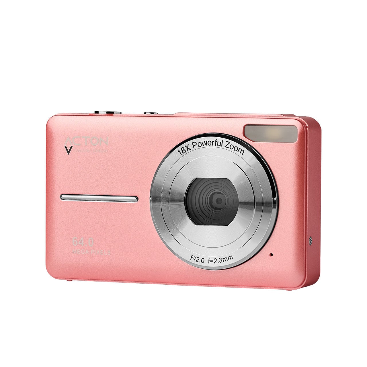 Acton Pixon Dijital Kompakt Fotoğraf Makinesi Retro Kamera - Pembe