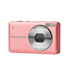 Acton Pixon Dijital Kompakt Fotoğraf Makinesi Retro Kamera - Pembe