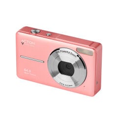 Acton Pixon Dijital Kompakt Fotoğraf Makinesi Retro Kamera - Pembe