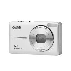 Acton Pixon Dijital Kompakt Fotoğraf Makinesi Retro Kamera - Beyaz