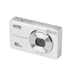 Acton Pixon Dijital Kompakt Fotoğraf Makinesi Retro Kamera - Beyaz