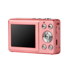 Acton Selfix Dijital Kompakt Fotoğraf Makinesi Retro Kamera - Pembe