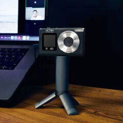 Acton Selfix Dijital Kompakt Fotoğraf Makinesi Retro Kamera - Beyaz