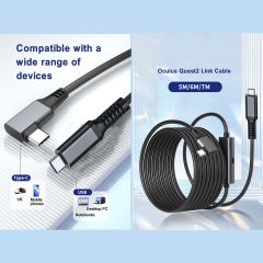 Markofist MF-DK59 Type-C to Type-C Oculus Quest Data ve Şarj Aktarım Kablosu 5 Metre  5Gpbs