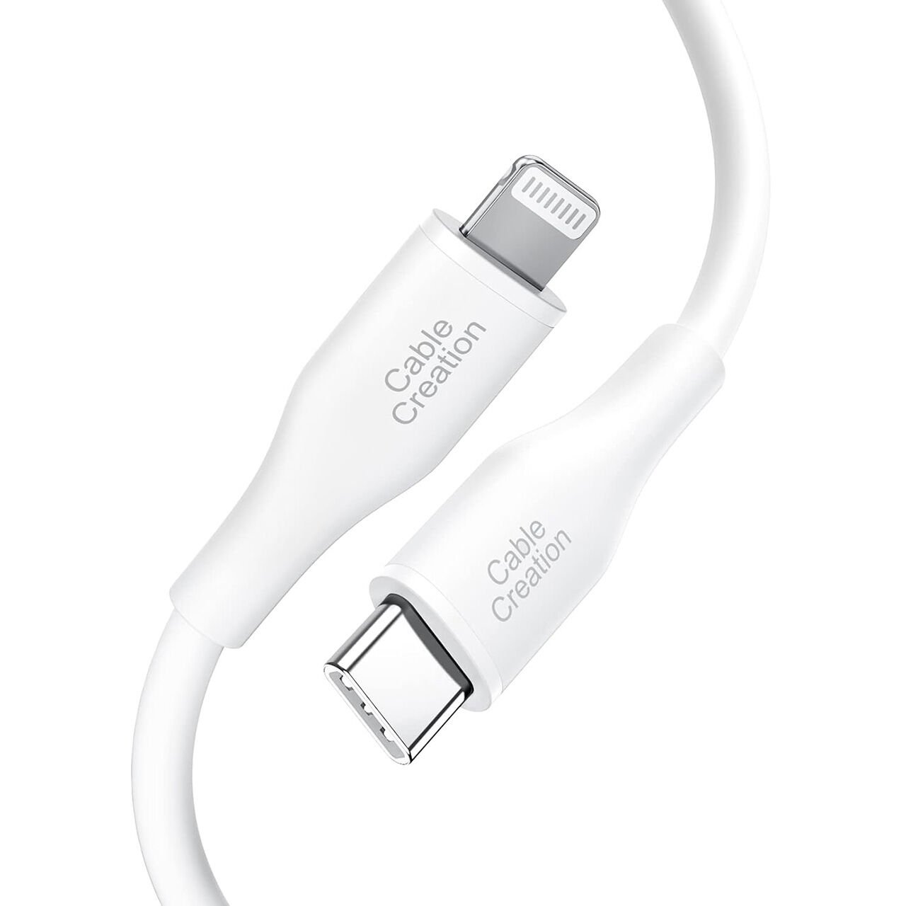 Cablecreation CC1121-G Lightning - Type-c PD Hızlı Usb Data ve Şarj Kablosu Beyaz