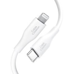 Cablecreation CC1121-G Lightning - Type-c PD Hızlı Usb Data ve Şarj Kablosu Beyaz