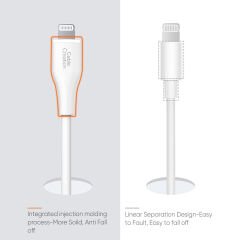 Cablecreation CC1121-G Lightning - Type-c PD Hızlı Usb Data ve Şarj Kablosu Beyaz