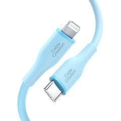 Cablecreation CC1122-G Lightning - Type-c PD Hızlı Usb Data ve Şarj Kablosu Mavi