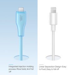 Cablecreation CC1122-G Lightning - Type-c PD Hızlı Usb Data ve Şarj Kablosu Mavi