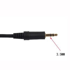 Markofist MF-SK70 Kamera İçin XLR to 3.5mm Mikrofon Kablosu 42cm