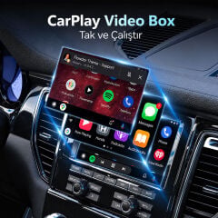 Markofist MF-CP12 Kablosuz CarPlay AI Box, Android ve iOS Uyumlu, 2GB RAM, 16GB Hafıza