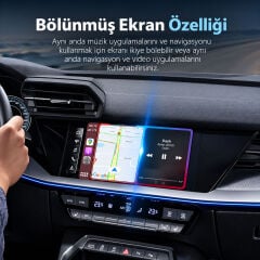Markofist MF-CP12 Kablosuz CarPlay AI Box, Android ve iOS Uyumlu, 2GB RAM, 16GB Hafıza