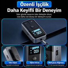 Markofist MF-M20 Bluetooth 5.4 Ses Alıcı ve Verici  AUX, Micro SD Kart