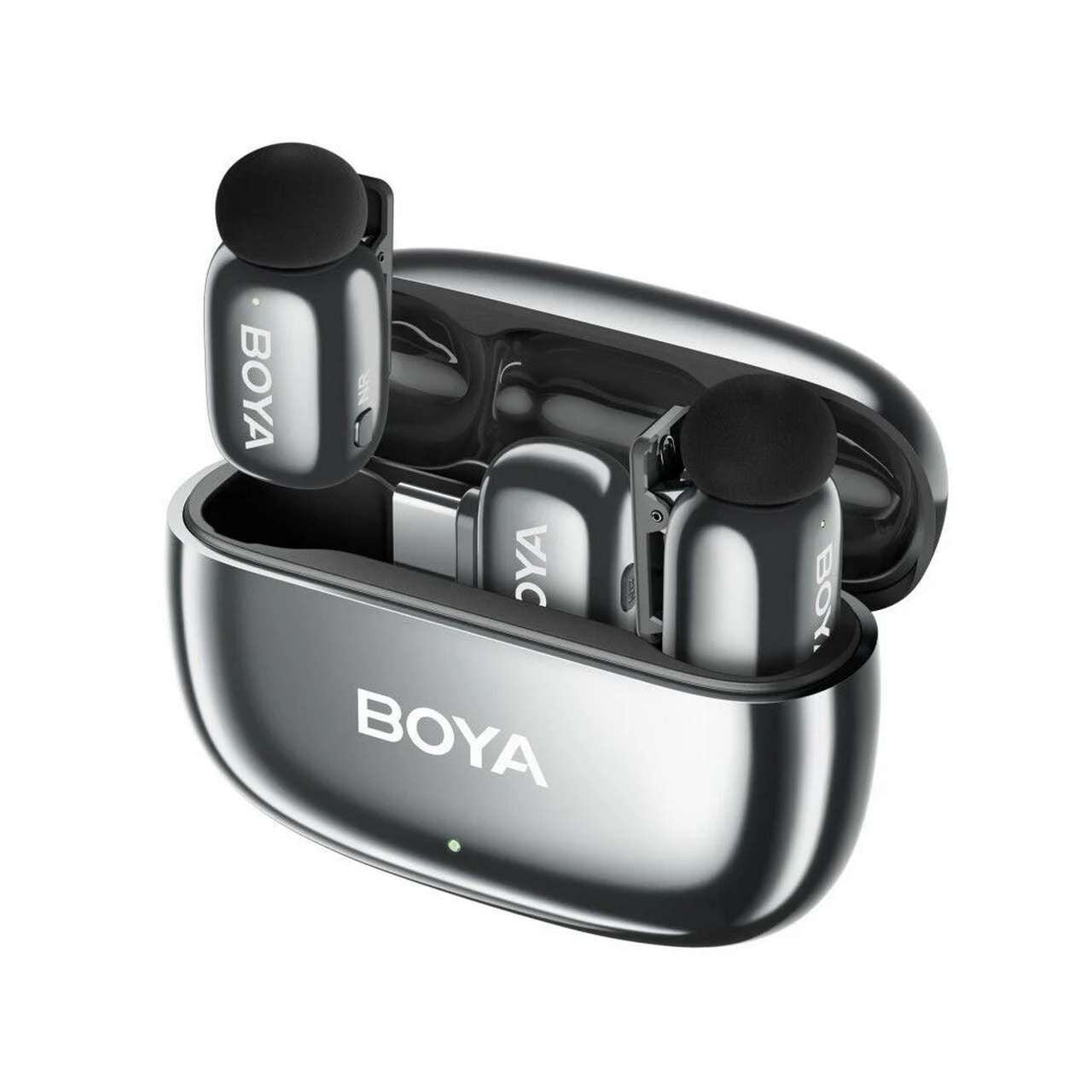 BOYA Mini 2 AI Kablosuz Yaka Mikrofonu Type-C Luna Silver - SKU02S