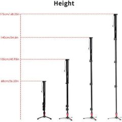 Miliboo MTT705ASWH Alüminyum Monopod
