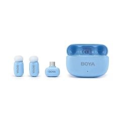 BOYA Mini 2 AI Kablosuz Yaka Mikrofonu Type-C Mavi - SKU02B