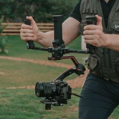 SmallRig 3954  DJI RS Serisi için Kablosuz Kontrollü Çift El Tutacağı