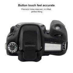 Sanger 80D Canon Fotoğraf Makinesi Silikon Kılıf Siyah