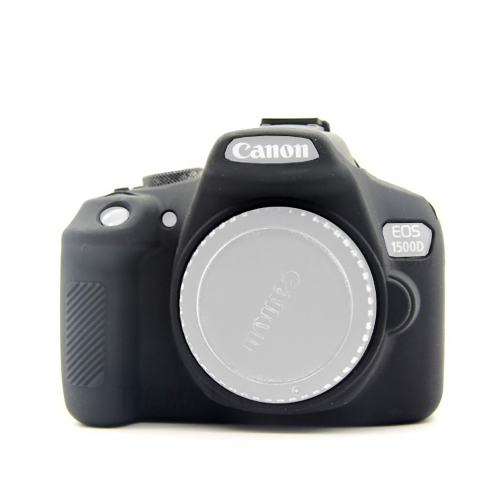 Sanger 1300D Canon Fotoğraf Makinesi Silikon Kılıf Siyah