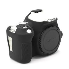 Sanger 200D Canon Fotoğraf Makinesi Silikon Kılıf Siyah