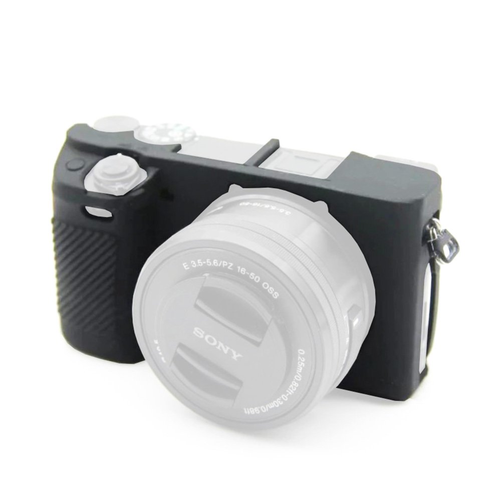 Sanger A6300 Sony Fotoğraf Makinesi Silikon Kılıf Siyah