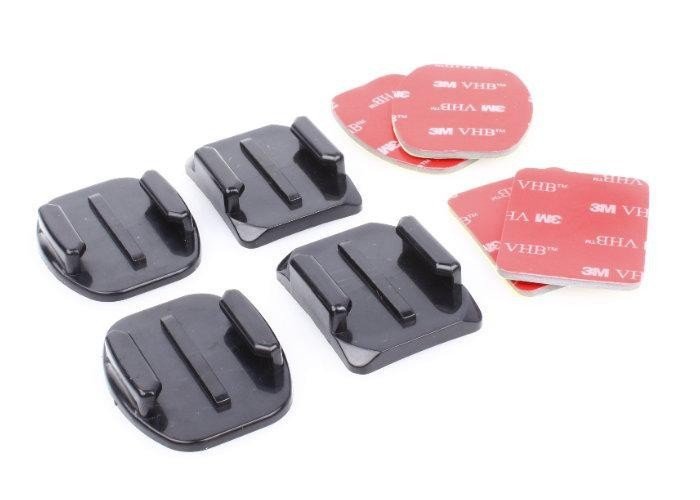 Sanger GP10 Aksiyon Kamera 2 Düz 2 Oval Yapışkanlı Aparat