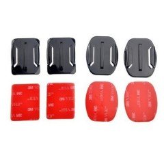 Sanger GP10 Aksiyon Kamera 2 Düz 2 Oval Yapışkanlı Aparat