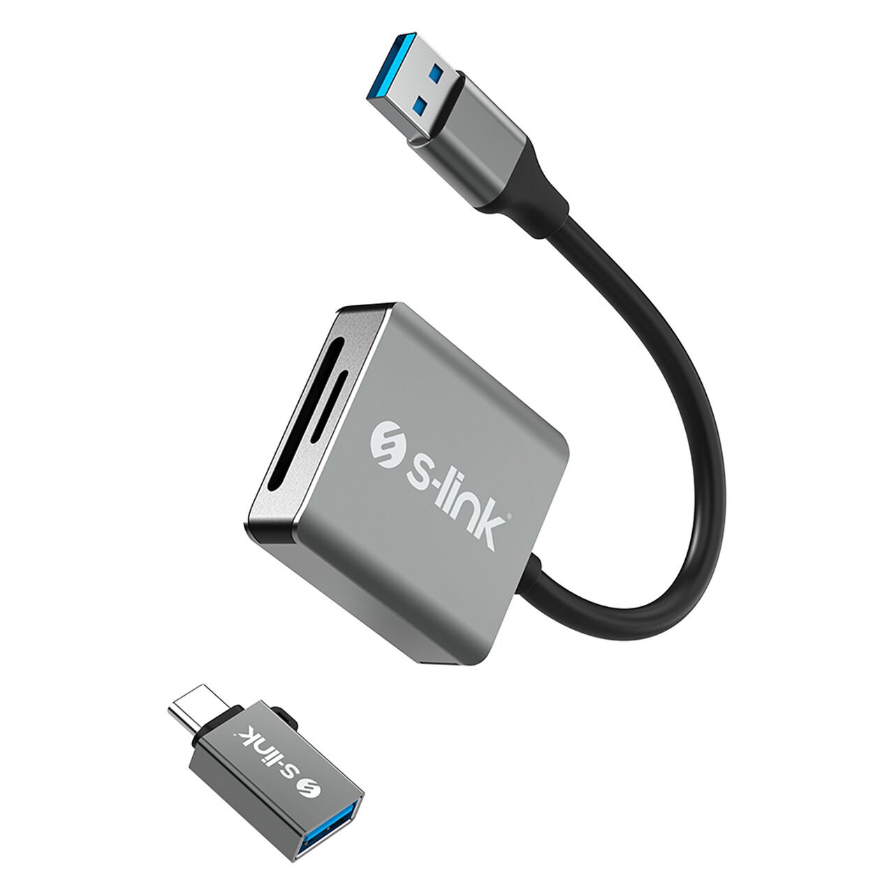 S-link SL-CR21 2 in 1 Hızlı SD Kart Okuyucu