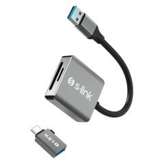 S-link SL-CR21 2 in 1 Hızlı SD Kart Okuyucu