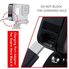 Markofist MF-AKA136 Gopro Hero 9 10 11 12 Uyumlu Kablo Girişli Pil Kapağı
