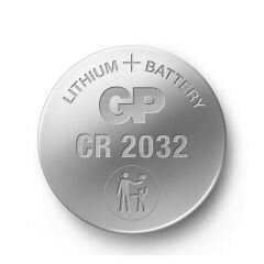 GP CR2032 2032 Boy Lityum Düğme Pil, 3 Volt, 5'li Kart