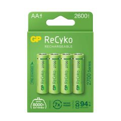 GP ReCyko Şarj Edilebilir AA Kalem Pil 4'lü (GP270AAHCE-2EB4)