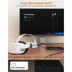 CableCreation Apple Vision Pro VR Gözlük Uyumlu Type-c to Type-c Kablo 5m Usb 3.2