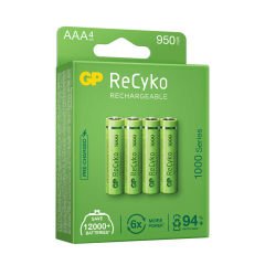 GP ReCyko Şarj Edilebilir AAA İnce Kalem Pil 4'lü (GP100AAAHCE-2EB4)